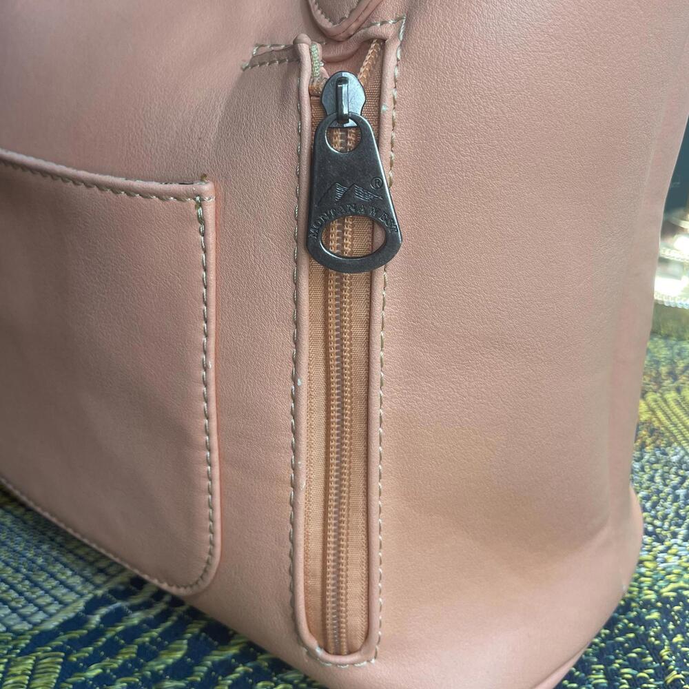 Montana West Pink Shoulder Bag with Studded Design - Picture 4 of 9